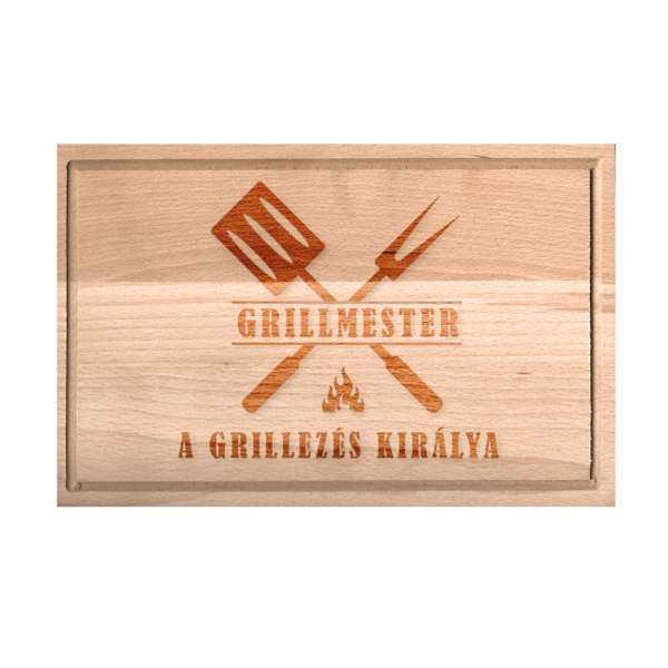 Egyedi vágódeszka - Grillmester - Image 2