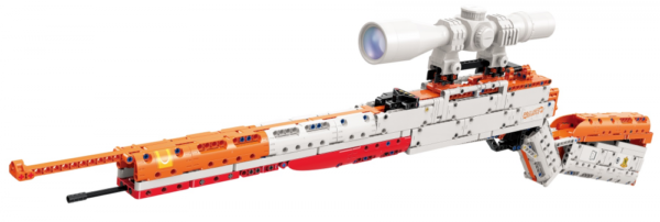 QMAN® 52002 | lego-technic-kompatibilis építőjáték | 747 db építőkocka | Mauser 98k ismétlőpuska– 8x-os nagyítású távcsővel, 10db szivacs tölténnyel - Image 2