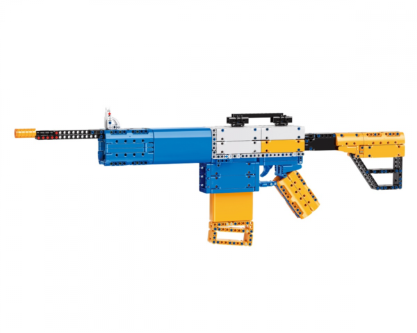 QMAN® 52005 | lego-technic-kompatibilis építőjáték | 629 db építőkocka | M4 gépkarabély automata puska – 8x-os nagyítású távcsővel, 2 tárral, 20db szivacs tölténnyel - Image 2