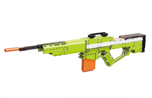 QMAN® 52006 | lego-technic-kompatibilis építőjáték | 678 db építőkocka | AWM mesterlövész puska – 8x-os nagyítású távcsővel, 2 tárral, 20db szivacs tölténnyel - Image 4