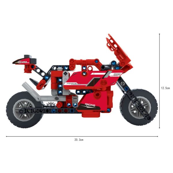 COGO® 5809 | lego-technic-kompatibilis építőjáték | 300 db építőkocka | Motorbicikli - Image 4
