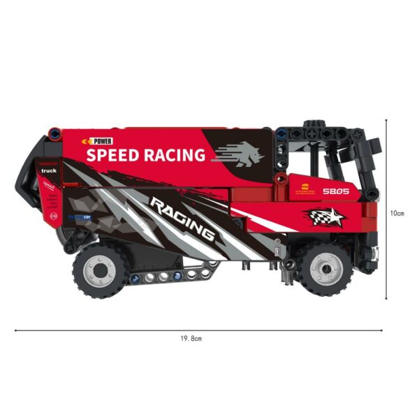 COGO® 5805 | lego-technic-kompatibilis építőjáték | 339 db építőkocka | Versenykamion - Image 6