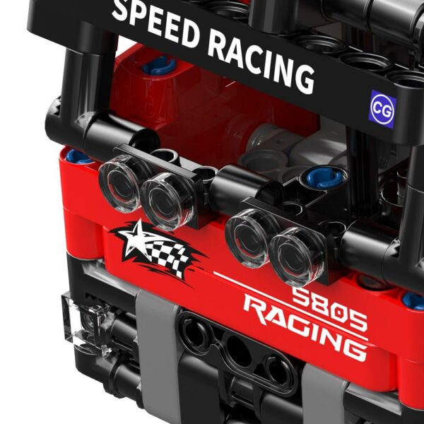 COGO® 5805 | lego-technic-kompatibilis építőjáték | 339 db építőkocka | Versenykamion - Image 2