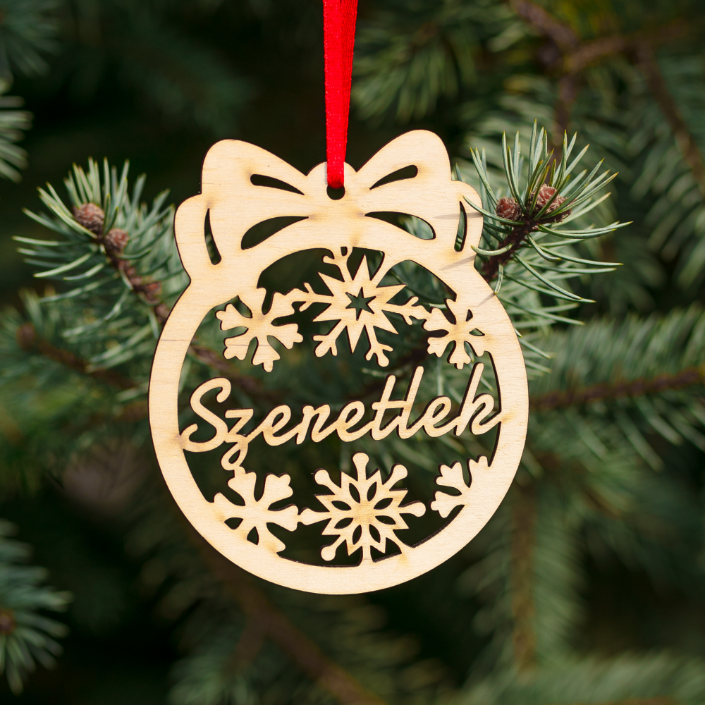 Fa karácsonyfadísz - 5db - Image 9