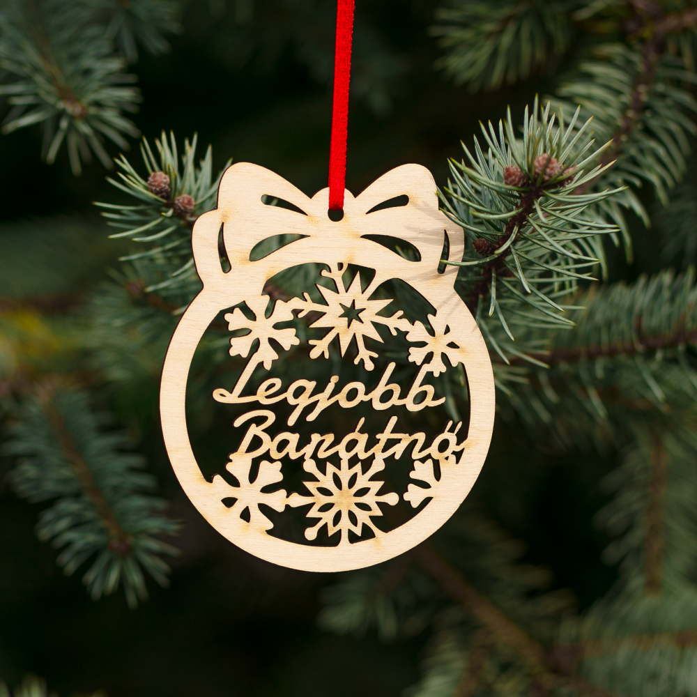 Fa karácsonyfadísz - 5db - Image 5