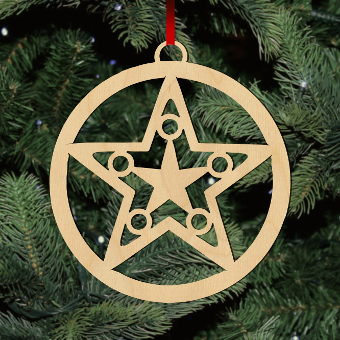 Fa karácsonyfadísz - 5db - Image 11