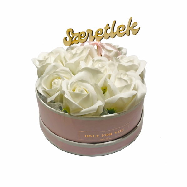 Szappanrózsa box, rózsaszín rózsadoboz - Image 2