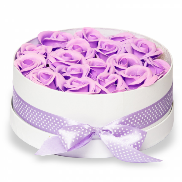 Szappanrózsa box, fehér rózsadoboz - Image 3
