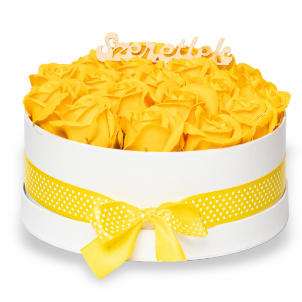 Szappanrózsa box, fehér rózsadoboz - Image 2