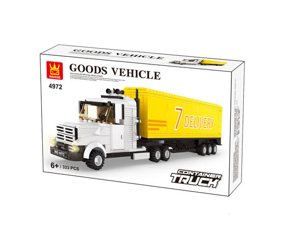 WANGE® 4972 | lego-kompatibilis építőjáték | 333 db építőkocka | Csőrös kamion
