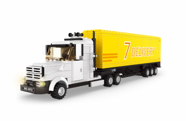 WANGE® 4972 | lego-kompatibilis építőjáték | 333 db építőkocka | Csőrös kamion - Image 3