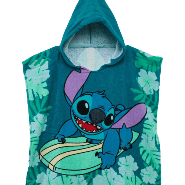 Disney Lilo és Stitch, A csillagkutya Surf strand törölköző poncsó 60x120 cm