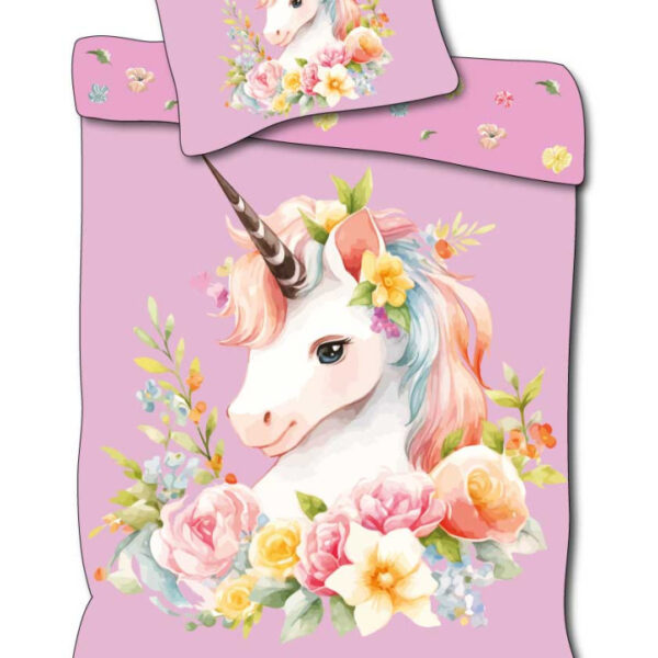 Unikornis Wreath ágyneműhuzat 140×200cm, 70×90 cm