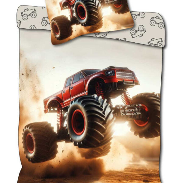 Monster Truck Rally ágyneműhuzat 140×200cm, 70×90 cm
