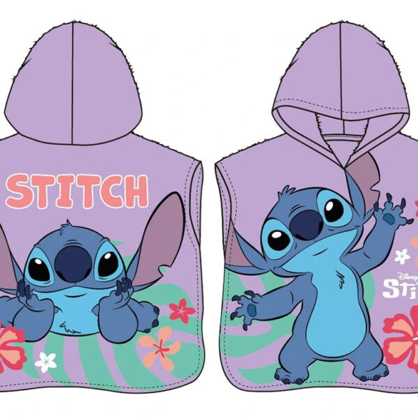 Disney Lilo és Stitch, A csillagkutya Alien Paradise strand törölköző poncsó 50x115 cm