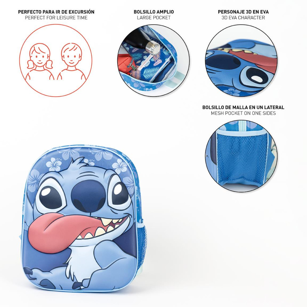 Disney Lilo és Stitch, A csillagkutya Tongue 3D hátizsák, táska 31 cm - Image 3