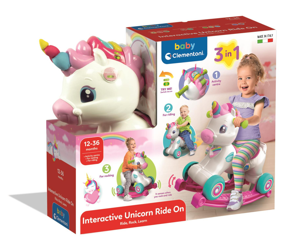 Interaktív Unikornis Rainbow Rider 3 az 1-ben Clementoni - Image 2
