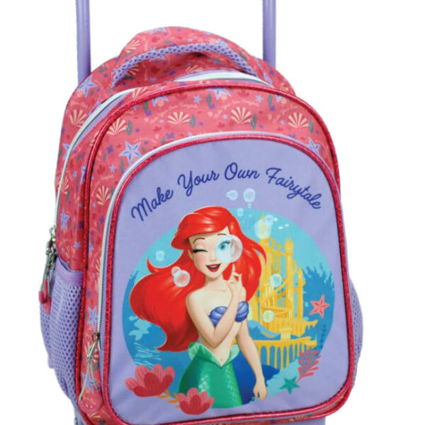 Disney Hercegnők Ariel Fairytale gurulós ovis hátizsák, táska 30 cm