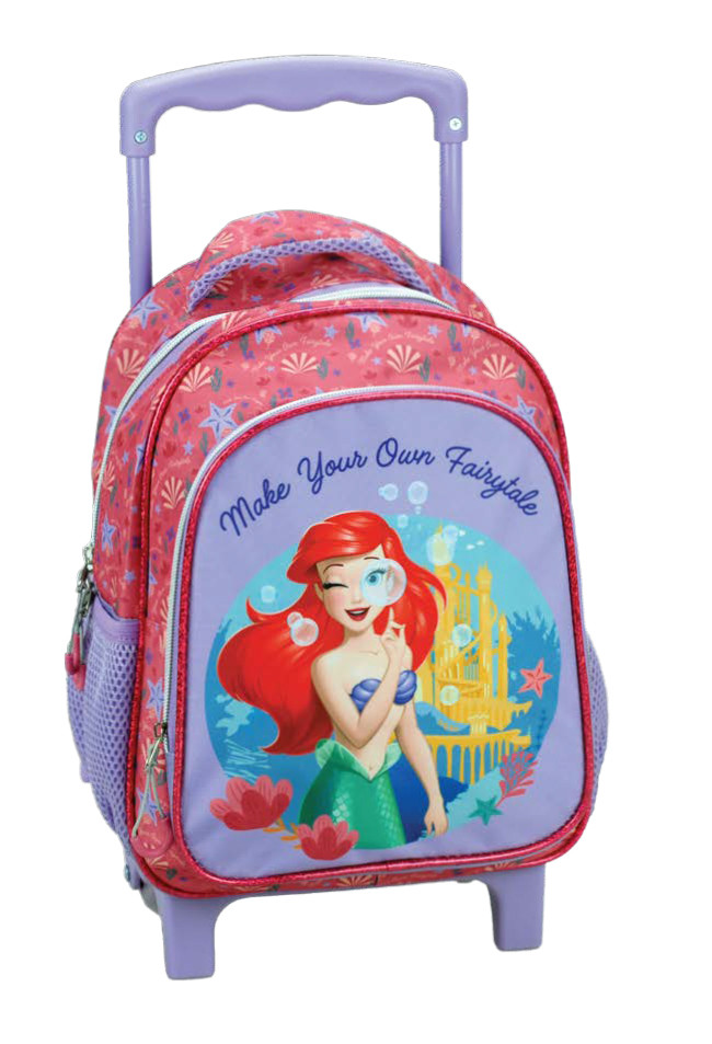 Disney Hercegnők Ariel Fairytale gurulós ovis hátizsák, táska 30 cm