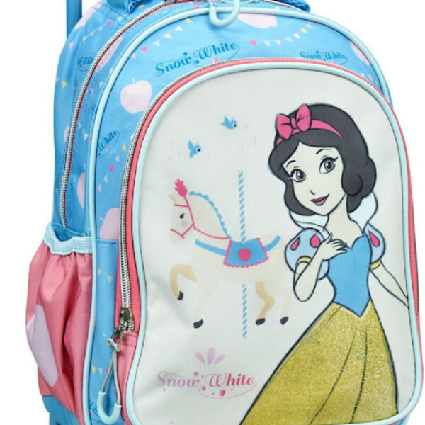 Disney Hercegnők Snow White gurulós ovis hátizsák, táska 30 cm