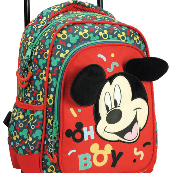 Disney Mickey Oh Boy gurulós ovis hátizsák, táska 30 cm