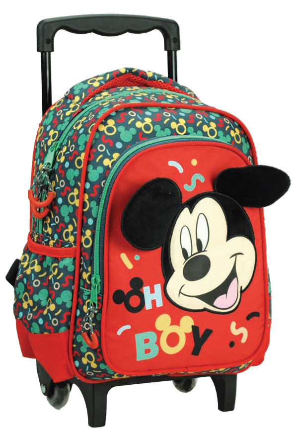 Disney Mickey Oh Boy gurulós ovis hátizsák, táska 30 cm