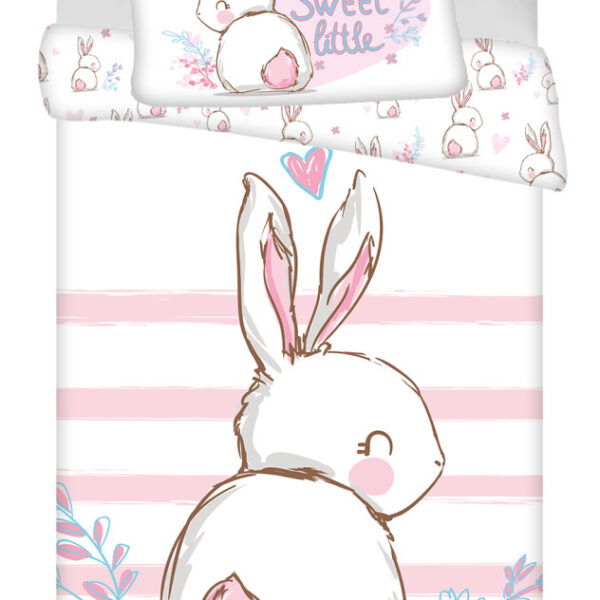 Nyuszi Sweet gyerek, ovis ágyneműhuzat 100x135 cm, 40x60 cm