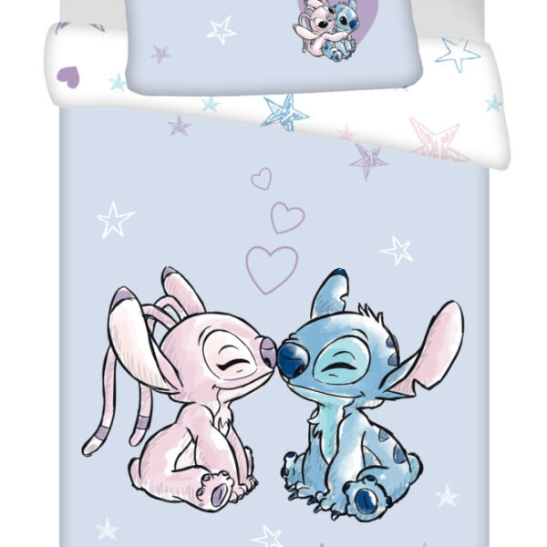 Disney Lilo és Stitch, A csillagkutya Purple gyerek, ovis ágyneműhuzat 100×135 cm, 40×60 cm