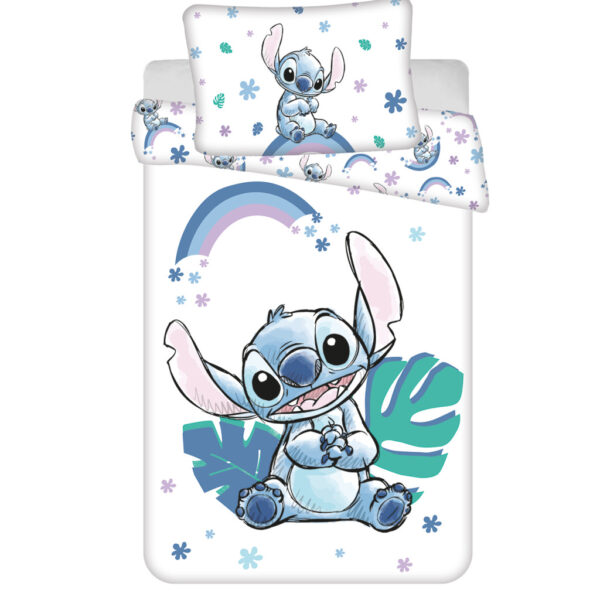 Disney Lilo és Stitch, A csillagkutya Rainbow gyerek, ovis ágyneműhuzat 100×135 cm, 40×60 cm