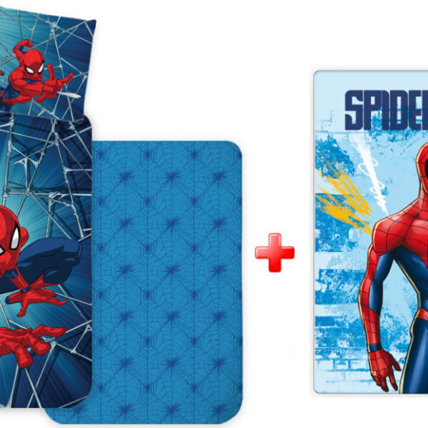 Pókember Light gyerek, ovis ágyneműhuzat és polár takaró szett