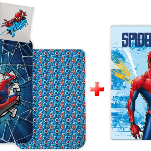 Pókember Light Thwip gyerek, ovis ágyneműhuzat és polár takaró szett